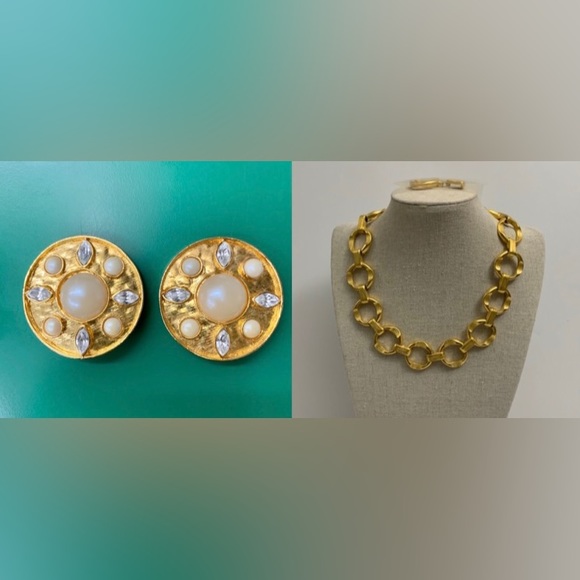 JBK Jacqueline Bouvier Kennedy Necklace Unsigned Vintage